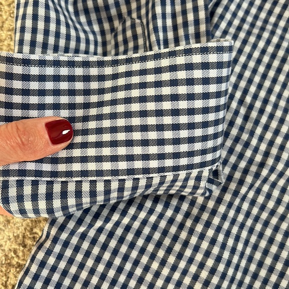 NBW Nordstrom Mens Shop Wrinkle-Free Trim Fit Button Down Shirt, 15.5” 32-33 - Picture 4 of 10